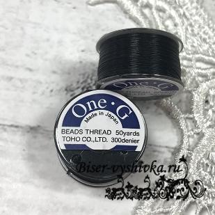 TOHO One-G. Цвет #02 черный (Black). Катушка 45,7м. Япония  1шт.