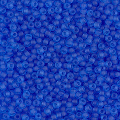 Miyuki, круглый 11/0 (RR-0150F). Цвет: полупрозрачный матовый синий.
