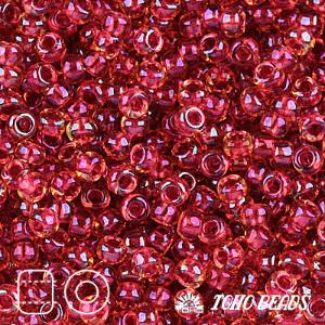 TOHO 15/0 TR-0241. Радужный топаз с розовато-лиловой подкладкой (Rainbow Lt Topaz/Mauve-Lined)