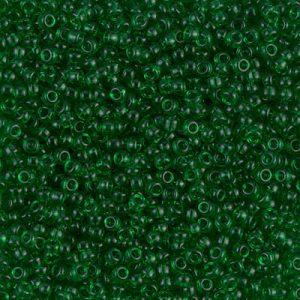 Miyuki 11/0 (RR-0146). Прозрачный зеленый (Transparent Green).