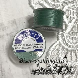 TOHO One-G. Цвет #21 св. мятно-зеленый (Mint Green) Катушка 50ярд (46,7м) 1шт. Япония