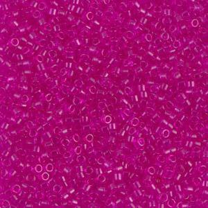 MIYUKI Delica 11/0 DB-1310. Цвет: прозрачный ярко-розовый фуксия (Transparent Fuchsia Dyed)