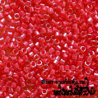 MIYUKI Delica 11/0 DB-2051. Цвет: светящийся красный мак (DELICA LUMINOUS POPPY RED).