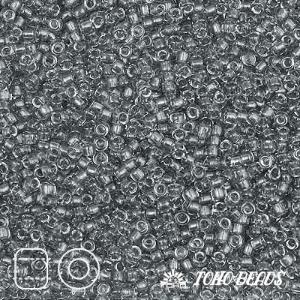 TOHO 15/0 TR-0009B. Серый прозрачный (Transparent Gray)