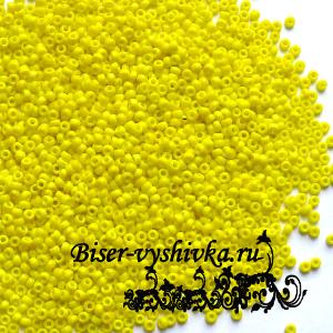 Miyuki 11/0 (RR-0404). Цвет: непрозрачный желтый (Opaque Yellow).