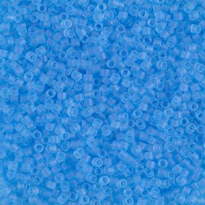 MIYUKI Delica 11/0 DB-0747. Цвет: прозрачный голубой матовый (Matted Transparent Aqua)