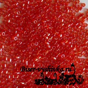 MIYUKI Delica 11/0 DB-0172. Цвет: прозрачный светло-красный с радужным блеском АВ