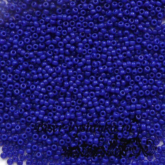 Miyuki 15/0 (RR-0414). Непрозрачный синий (Opaque Cobalt).