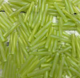 Стеклярус Miyuki TW-0143FR 12мм. Матовый прозрачный Шартрез AB (Matted Transparent Chartreuse AB) от интернет-магазина biser-vyshivka.ru  Стеклярус Miyuki TW-0143FR 12мм. Матовый прозрачный Шартрез AB (Matted Transparent Chartreuse AB)