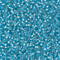 Miyuki 11/0 (RR-0018F). Матовый светло-голубой  с серебряной линией (Matte Aqua Silver Lined). от интернет-магазина biser-vyshivka.ru  Miyuki 11/0 (RR-0018F). Матовый светло-голубой  с серебряной линией (Matte Aqua Silver Lined).