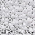 TOHO 15/0 TR-0041. Белый непрозрачный (Opaque White) от интернет-магазина biser-vyshivka.ru  TOHO 15/0 TR-0041. Белый непрозрачный (Opaque White)
