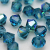 Биконусы Preciosa. Цвет: indicolite AB. Чехия 1шт.