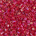 MIYUKI Delica 8/0 DBL-0162. Цвет: непрозрачная красный АВ (Opaque Red AB) от интернет-магазина biser-vyshivka.ru  MIYUKI Delica 8/0 DBL-0162. Цвет: непрозрачная красный АВ (Opaque Red AB)