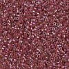 MIYUKI Delica 11/0 DB-0283. Прозрачная клюква с окрасом изнутри (Cranberry Lined Peridot Luster)