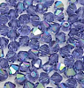 Биконусы Preciosa. Цвет: tanzanite  AB. Чехия 1шт.