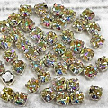 Шатоны MAXIMA ss12 (3,2 мм) Crystal DF AB/серебро. 1шт от интернет-магазина biser-vyshivka.ru  Шатоны MAXIMA ss12 (3,2 мм) Crystal DF AB/серебро. 1шт