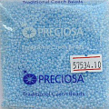 Бисер PRECIOSA №10 арт. 57534 2категория. Полупрозрачный голубой жемчужный . 50гр. от интернет-магазина biser-vyshivka.ru  Бисер PRECIOSA №10 арт. 57534 2категория. Полупрозрачный голубой жемчужный . 50гр.