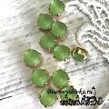Шатоны Preciosa ss39 (8,3мм) Peridot DF Matt. Цвет цап: золото. 1шт от интернет-магазина biser-vyshivka.ru  Шатоны Preciosa ss39 (8,3мм) Peridot DF Matt. Цвет цап: золото. 1шт