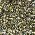 TOHO 15/0 TR-0262 Хрусталь с золотой линией (Crystal/Gold-Lined). от интернет-магазина biser-vyshivka.ru  TOHO 15/0 TR-0262 Хрусталь с золотой линией (Crystal/Gold-Lined).