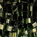 MIYUKI TILA (TL-0306). Оливково-зеленый золотой блеск (OLIVE GREEN GOLD LUSTER). от интернет-магазина biser-vyshivka.ru  MIYUKI TILA (TL-0306). Оливково-зеленый золотой блеск (OLIVE GREEN GOLD LUSTER).