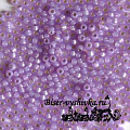 Miyuki 8/0 (RR-0574). Прозрачный с cиреневой серебристой линией внутри. от интернет-магазина biser-vyshivka.ru  Miyuki 8/0 (RR-0574). Прозрачный с cиреневой серебристой линией внутри.