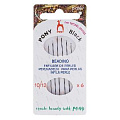 Иглы для бисера PONY №10/12 BLACK Beading 6штук арт. 07887 от интернет-магазина biser-vyshivka.ru  Иглы для бисера PONY №10/12 BLACK Beading 6штук арт. 07887