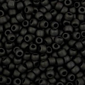 TOHO 11/0 TR-0049F. Hепрозрачный черный матовый (Opaque-Frosted Jet) от интернет-магазина biser-vyshivka.ru  TOHO 11/0 TR-0049F. Hепрозрачный черный матовый (Opaque-Frosted Jet)