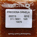 Бисер PRECIOSA №10 арт. 10070 (1категория). Прозрачный  янтарный. 50гр. от интернет-магазина biser-vyshivka.ru  Бисер PRECIOSA №10 арт. 10070 (1категория). Прозрачный  янтарный. 50гр.