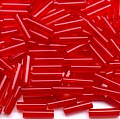 MIYUKI Bugle №0140. Прозрачный светло красный (Transparent Light Red) от интернет-магазина biser-vyshivka.ru  MIYUKI Bugle №0140. Прозрачный светло красный (Transparent Light Red)