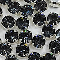 Шатоны MAXIMA ss29 (6,3мм) Crystal Nightfall/серебро. 1шт от интернет-магазина biser-vyshivka.ru  Шатоны MAXIMA ss29 (6,3мм) Crystal Nightfall/серебро. 1шт